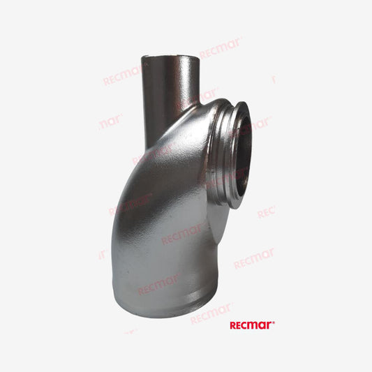 Recmar MAR119773-13501INOX INOX Stainless Exhaust Elbow – Replaces Yanmar 119773-13501