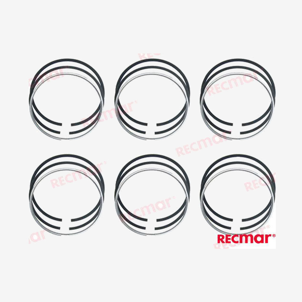 RECMAR Piston Ring Set REC119770-00250 for Yanmar 6LP and 6LPA Engines