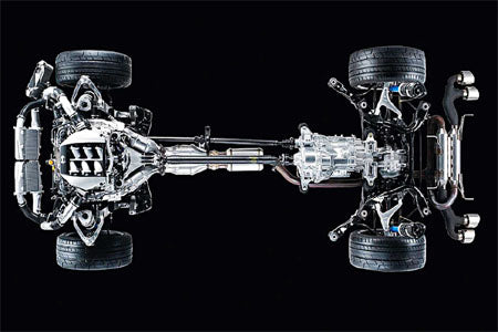 Durable drivetrain components including axles and driveshafts for smooth power transfer.