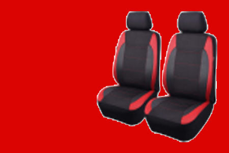 Stylish interior accessories like seat covers and floor mats for functional upgrades.