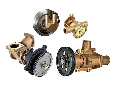 JMP Marine Replacement Engine Cooling Seawater Pumps for Volvo Penta, Caterpillar, Cummins, Yanmar, and Detroit Diesel Engines