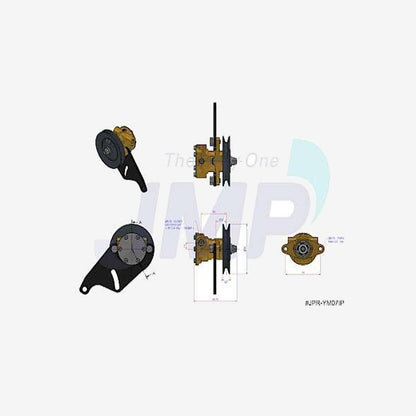 JPR-YM07IP JMP Marine Raw Water Pump for Yanmar 2GM20 3GM30 with Pulley and Bracket
