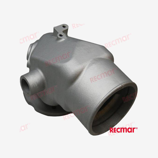 Recmar MAR119588-13501INOX Stainless Steel Exhaust Elbow for Yanmar 6LY Series Marine Engines