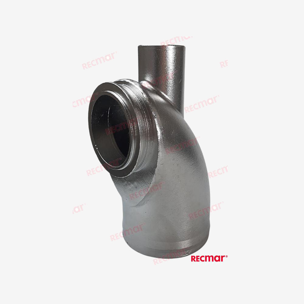 Recmar MAR119773-13501INOX INOX Stainless Exhaust Elbow – Replaces Yanmar 119773-13501