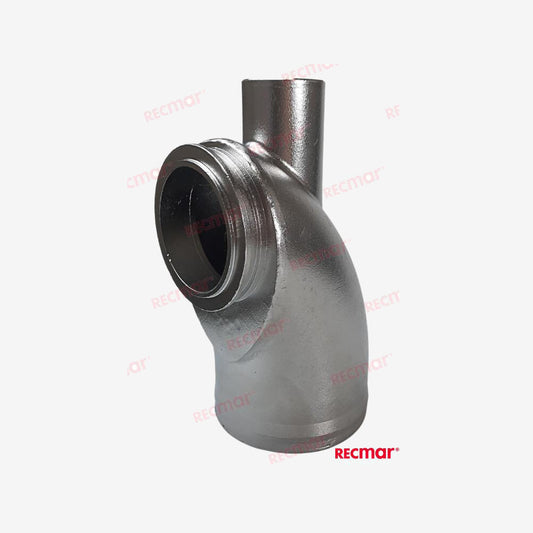 Recmar MAR119773-13501INOX INOX Stainless Exhaust Elbow – Replaces Yanmar 119773-13501