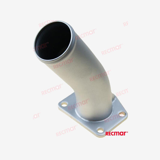 Recmar MAR128370-13550INOX Stainless Steel Exhaust Elbow for Yanmar 3GM30 and 3HM35 Engines