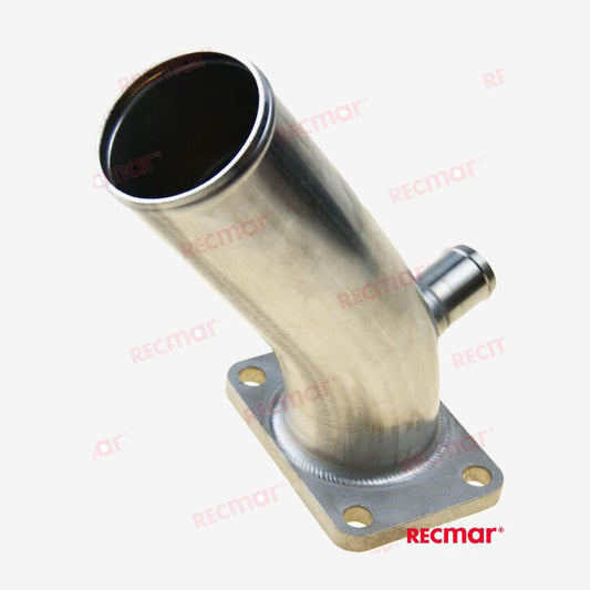 Recmar MAR128890-13530INOX Stainless Steel Exhaust Elbow for Yanmar 2YM15, 2GM20F, 3YM30 Engines