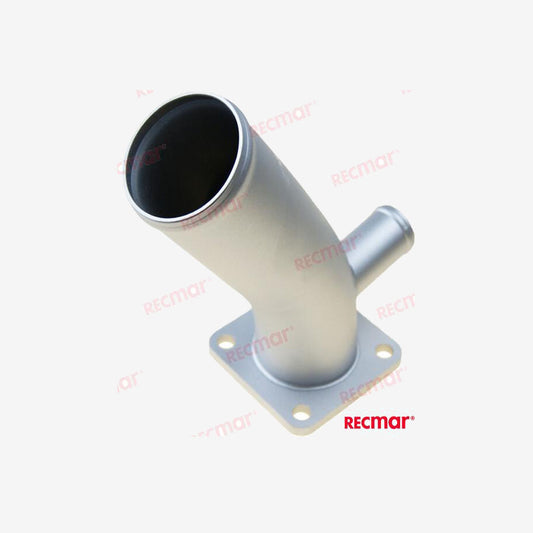 Recmar MAR129470-13550INOX Stainless Steel Exhaust Elbow for Yanmar 3JH2BE / 4JH2CE Marine Engines