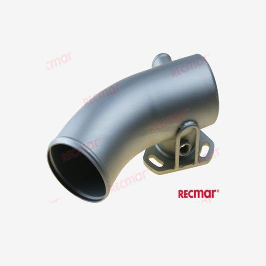 Recmar MAR129671-13552INOX Stainless Steel Exhaust Elbow for Yanmar 4JH4-HTE / 4JH80 / 4JH110 Marine Engines