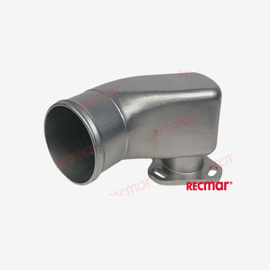 MAR129792-13552INOX Recmar INOX Stainless Exhaust Elbow – Fits Yanmar 129792-13552