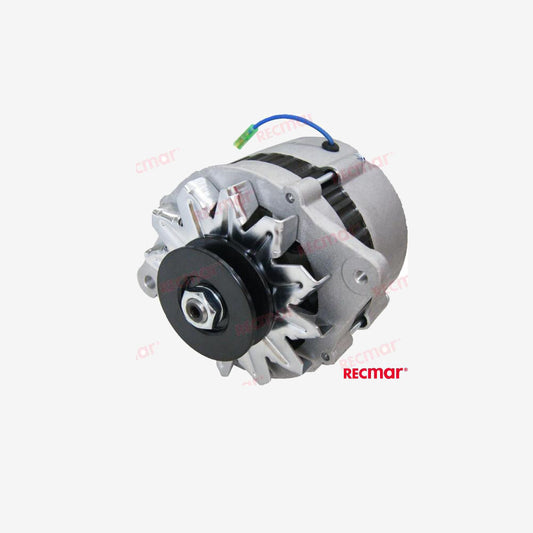 Yanmar 12V 80A Alternator REC119573-77201 by Recmar - OEM Engine Replacement