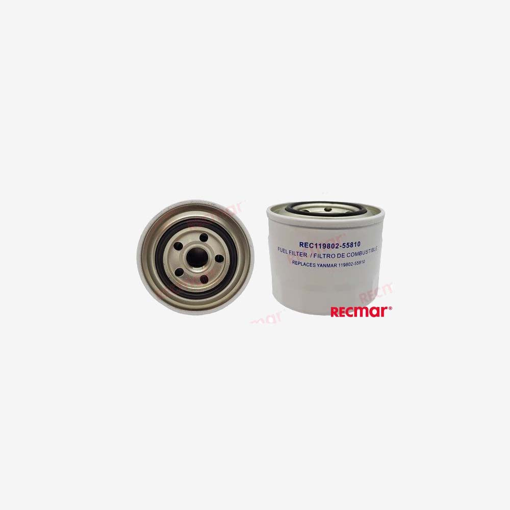 Yanmar Fuel Filter REC119802-55810 by Recmar – OEM Marine Engine Replacement