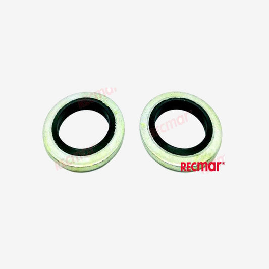 RECMAR Bonded Seal REC43400‑500450 for Yanmar Marine Engines – 2-Pack – MyPartsGuru