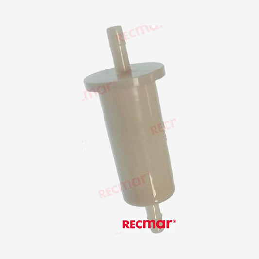 REC40145 Recmar Marine Fuel Filter – 1/4” Tube, OEM Yamaha, Mercruiser, Volvo