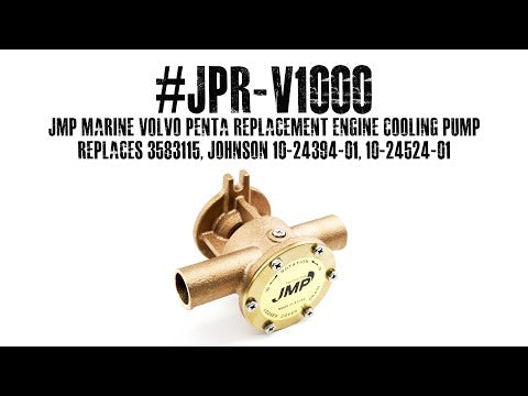 JPR‑V1000 JMP Marine Volvo Penta Seawater Pump – Replaces Volvo 3583115 and Johnson 10‑24394‑01